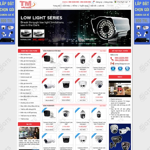 Hình ảnh của Thiết kế website Camera Tiến Mạnh