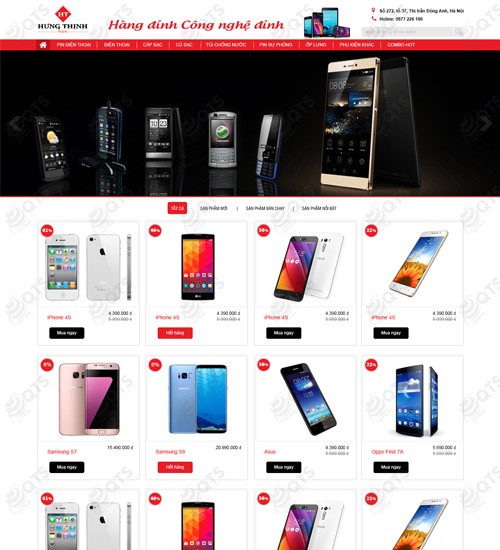 Hình ảnh của Thiết Kế Website Hưng thịnh mobile