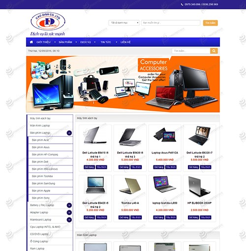 Hình ảnh của Thiết Kế Web Bán Máy Tính Laptop