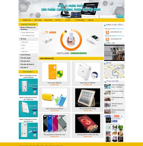 Hình ảnh của Thiết kế web thiết bị công nghệ Pisen Vietnam