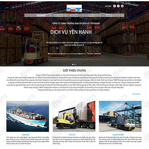 Hình ảnh của Thiết kế website Vận tải Yen Hanh