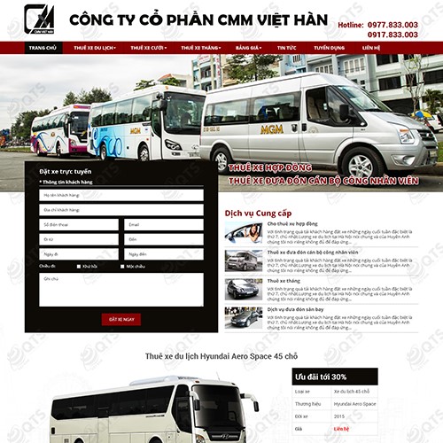 Hình ảnh của Thiết kế website Vận tải CMM Việt Hàn