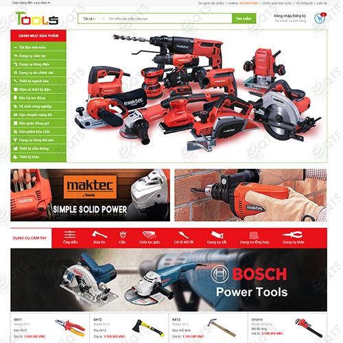 Hình ảnh của Thiết kế website Thương mại điện tử Tools