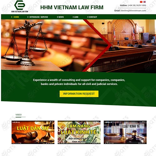 Hình ảnh của Thiết kế website Công ty Luật HHM Việt Nam