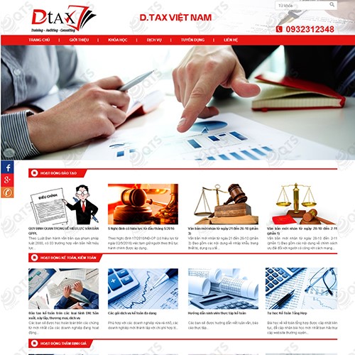 Hình ảnh của Thiết kế website Kế toán công ty VCDC