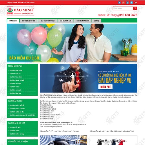 Hình ảnh của Thiết kế web bảo hiểm Bảo Minh