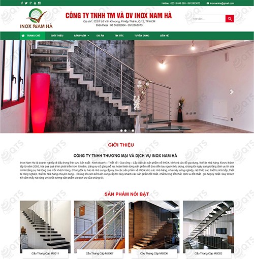 Hình ảnh của Thiết Kế Web Inox Nam Ha