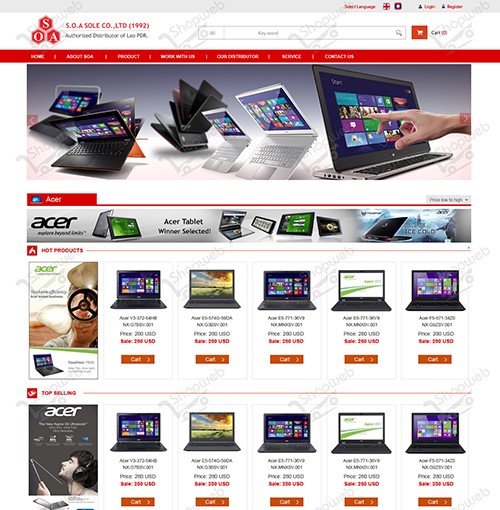 Hình ảnh của Thiết Kế Website Cty CANON_ACER