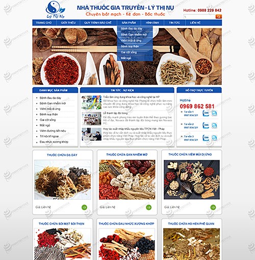 Hình ảnh của Thiết Kế Website Thuốc nam Lý Thị Nụ
