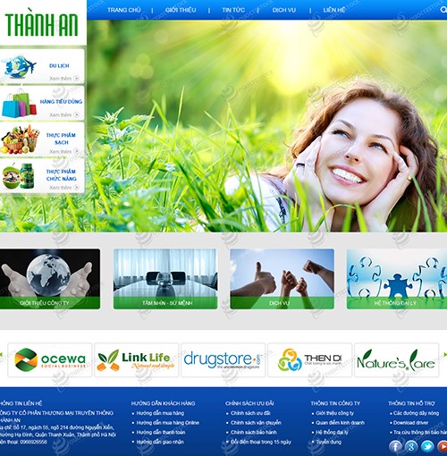 Hình ảnh của thiết kế website thực phẩm chức năng cao cấp