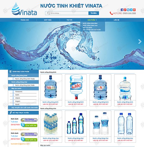 Hình ảnh của Thiết Kế Website Nước Uống Tinh Khiết 56